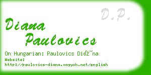 diana paulovics business card